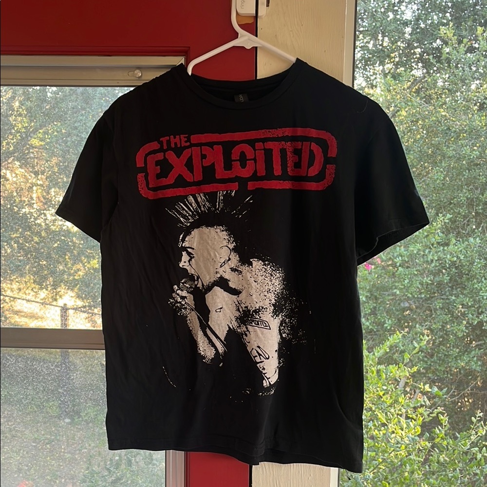Black The Exploited band T-Shirt